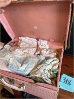 VTG doll clothes in VTG suitcase