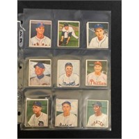 (15) 1950 Bowman Baseball Crease Free Cards