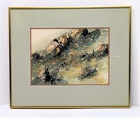 Beautiful Framed Signed Watercolor By B.M. Long