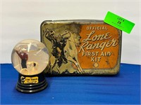 THE LONE RANGER Lot Snowglobe First Aid Kit