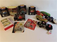 Shelf Lot of Die Cast & Car Related Items