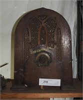 Vintage Wood Cabinet Cathedral Radio Am