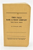 Clara Stricker 1920's Bank Book-Twin Falls, Id