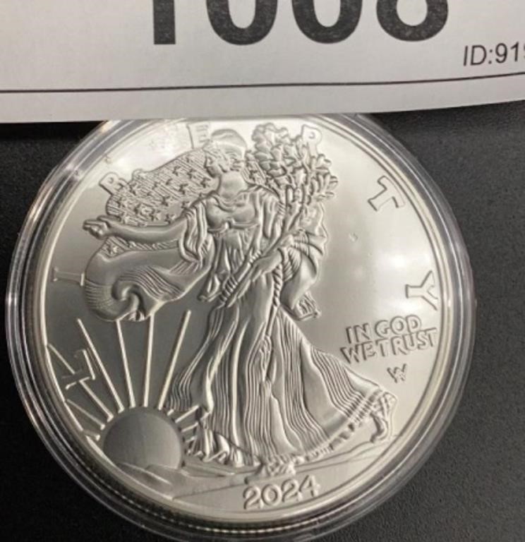 2024 liberty silver, dollar coin