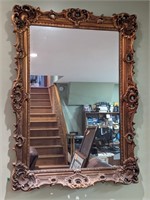 Ornate Wood Framed Mirror