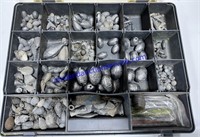 Box Of Different Kinds Of Lead Sinkers