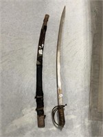 Vintage sword with scabbard