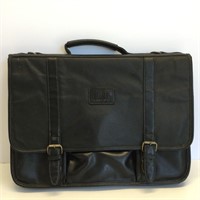 Bill Blass Black Messenger Bag Briefcase for Men
