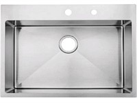 Stainless Steel Drop in Kitchen Sink, Single Bowl