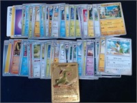 Pokemon Cards Lot With Gold Foil