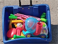 Kid's Toys with Wheeled Tote.