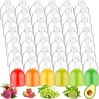 100 Pcs Mini Plastic Juice Bottles