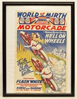 Vintage Motorcycle Poster