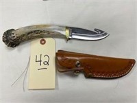 Lot 42- Silver Stag Hand Crafted Knife