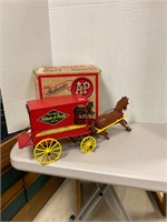 Atlantic and Pacific Tea Co Horse Wagon Toy w/ Box