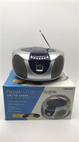 New Portable Cd / Radio Stereo System
