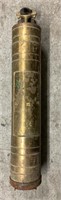 Antique Brass Fire Extinguisher W/ Mount