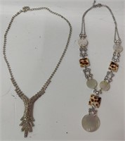2 Rhinestone Necklaces