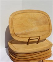 Set of Six Rounded Edge Steak Boards