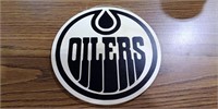 Edmonton Oilers Wooden Sign