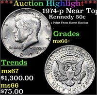 ***Auction Highlight*** 1974-p Kennedy Half Dollar