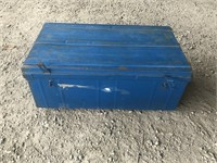 Blue metal trunk
