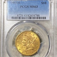 1893-S $10 Gold Eagle PCGS - MS63