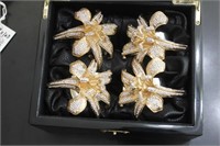 Set of 4 Isabella Adams Napkin Rings