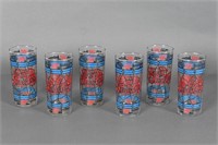 Vtg Pepsi-Cola 75th Commemorative Glassware
