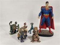 DINOSAUR ACTION FIGURES & STATUES + SUPERMAN