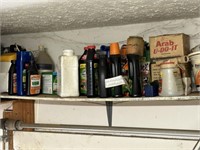 Contents of Shelf Above Garage Door - Assorted