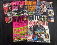 Six-pack of Guitar World magazines from 1992-95.