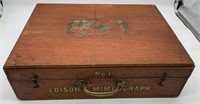 Edison's Mimeograph in Wooden Case,No1