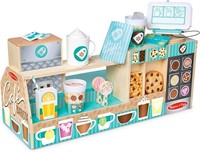 (N) Melissa & Doug Wooden Cafe Barista Coffee Shop