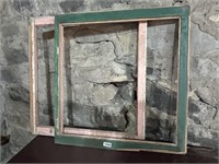 (2) LARGE WOOD PICTURE FRAMES