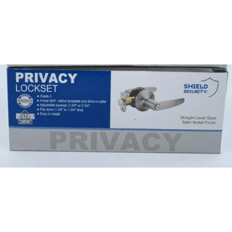 (2) Privacy Door Handleset Satin Nickel
