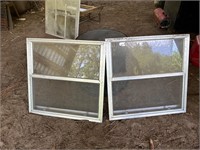 Pair of Metal Framed Windows