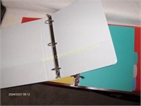 3-Ring binders-Red & White