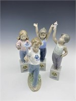 4 Lladro Special Olympics Figurines