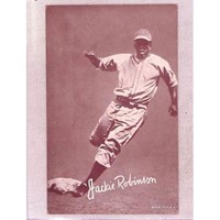 1947-66 Exhibit Jackie Robinson Crease Free