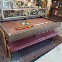 POOL TABLE CONVERTS TO SOFA