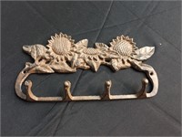 Sunflower coat hook rack