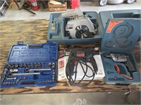 Socket set and power tools