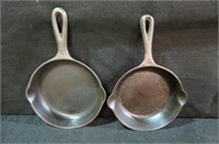 (2X) #3 CAST IRON SKILLET