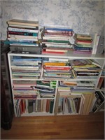 2 bookshelves & all books