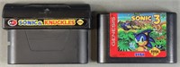 2pc Sega Genesis Sonic The Hedgehog 3+ Videogames