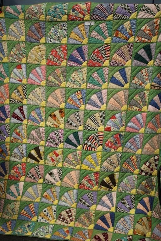 HAND STITCHED FAN QUILT