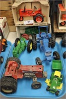 COLLECTION OF 6 VINATGE DIE CAST TRACTORS