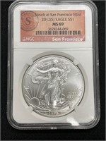 2012S American Eagle Silver Dollar