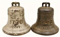 (2) Cast Philadelphia Proclaim 1776 Liberty Bells
